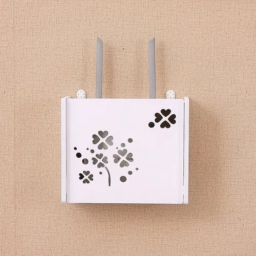 Беспроводная Wifi коробка маршрутизатора деревянная-пластиковая настенная полка подвесная штепсельная плата кронштейн коробка для хранения 3 Размер 9 стиль - Цвет: S