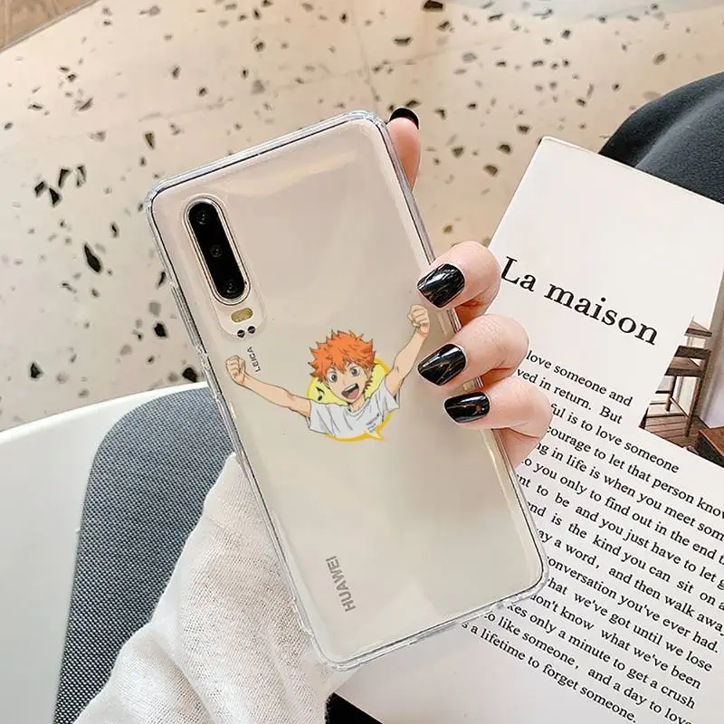 

Haikyuu Hinata attacks Anime Phone Case Transparent for Samsung A71 S9 10 20 HUAWEI p30 40 honor 10i 8x xiaomi note 8 Pro 10t 11