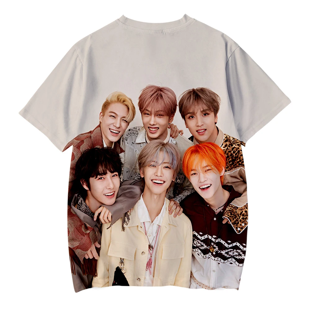 KPOP NCT DREAM/Новинка 2019 года детская одежда с 3D-принтом WE BOOM футболка короткими