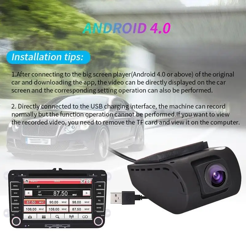 ADAS Dash Cam Wifi Автомобильный видеорегистратор камера 1080P HD ночное видение Автомобильная Камера авто видео регистратор рекордер g-сенсор для Android устройства