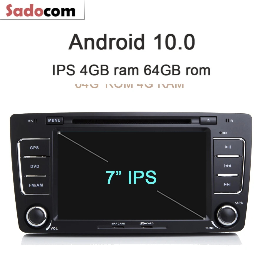 Android 9 0 Восьмиядерный 4 Гб ОЗУ 64 г автомобильный dvd-плеер gps Карта Навигация wifi RDS