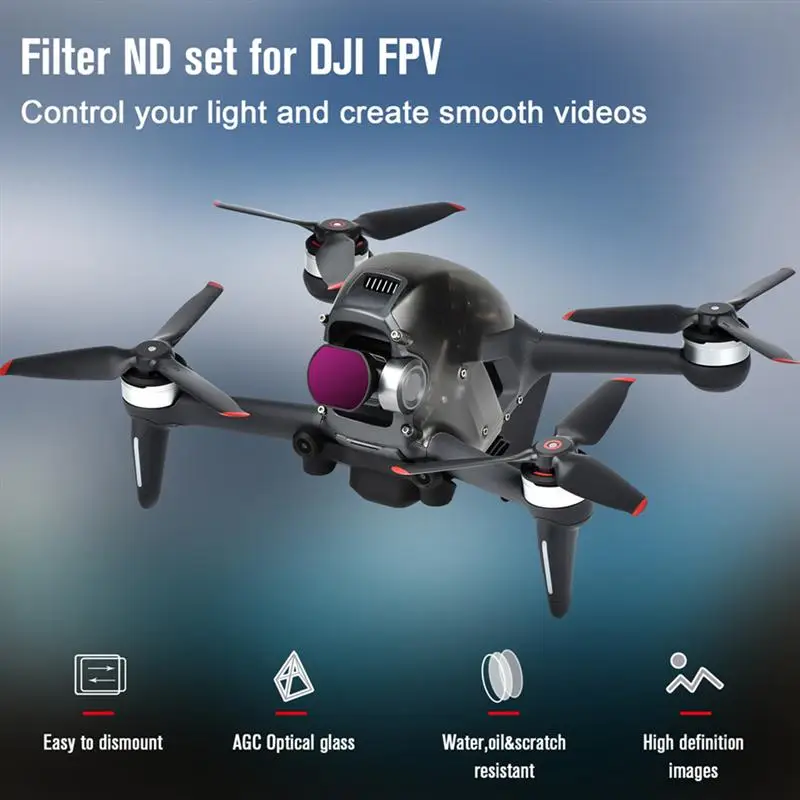 

4Pcs Professional Camera Lens Filter Parts Accessories Compatible with FPV