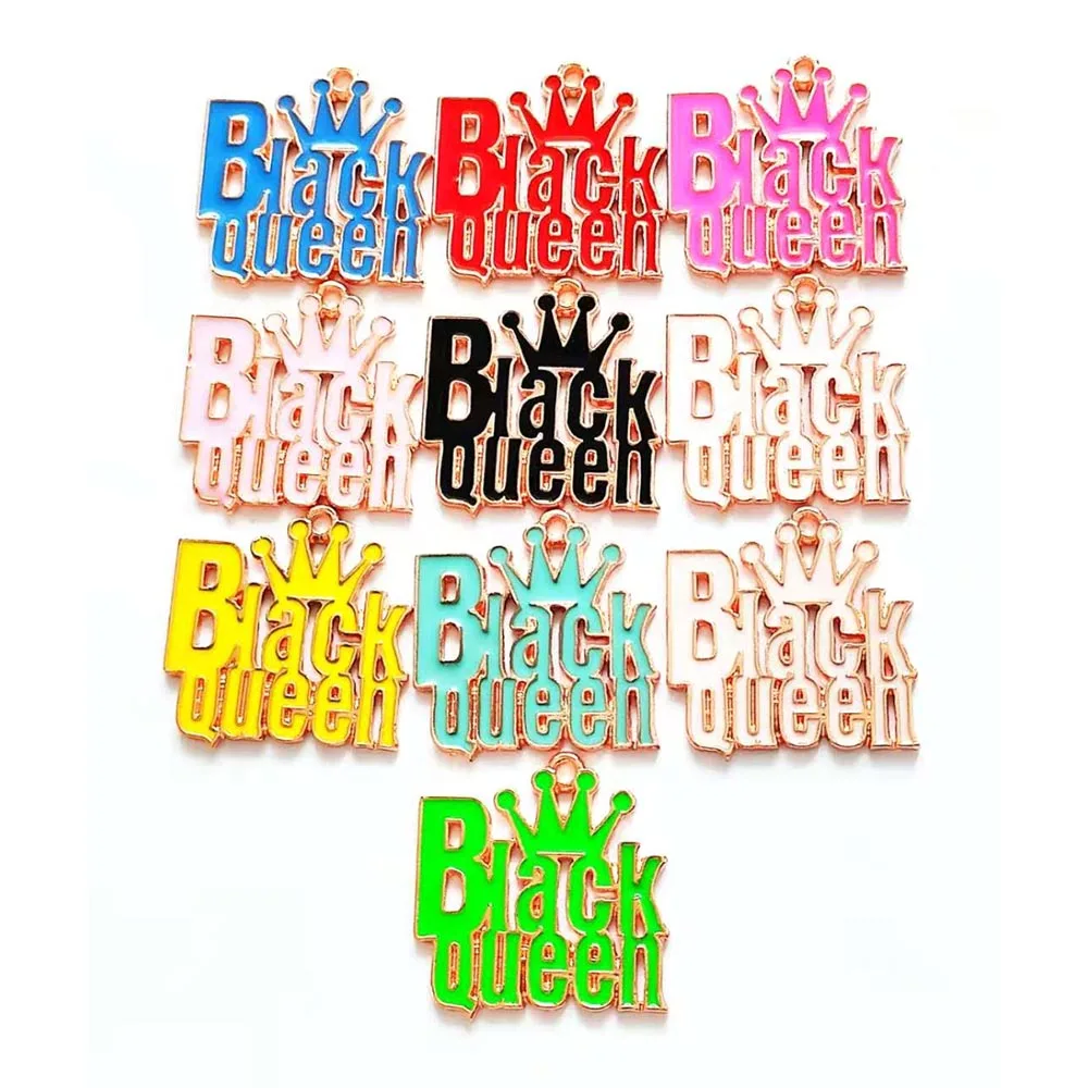 

10pcs Letter Queen Charms for women DIY jewelry accessories L8