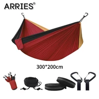 hiking camping 300200 cm hammock portable nylon safety parachute hamac outdoor hammock double person leisure hamak