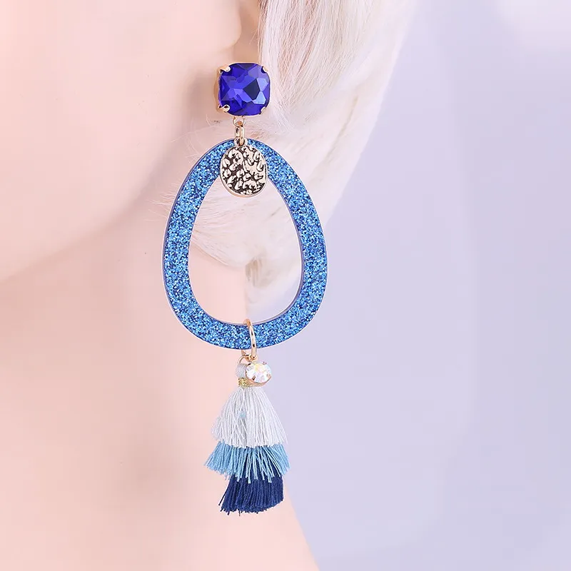 Tassel Earrings Resin Pendients Drop For Women Water Drip Brand Jewelry Wholesale | Украшения и аксессуары