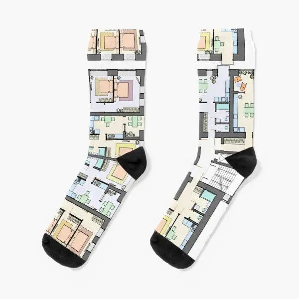 

Detailed Architectural Floor Plan Apart Crew Socks Ankle Best Black Knee High Mens Women