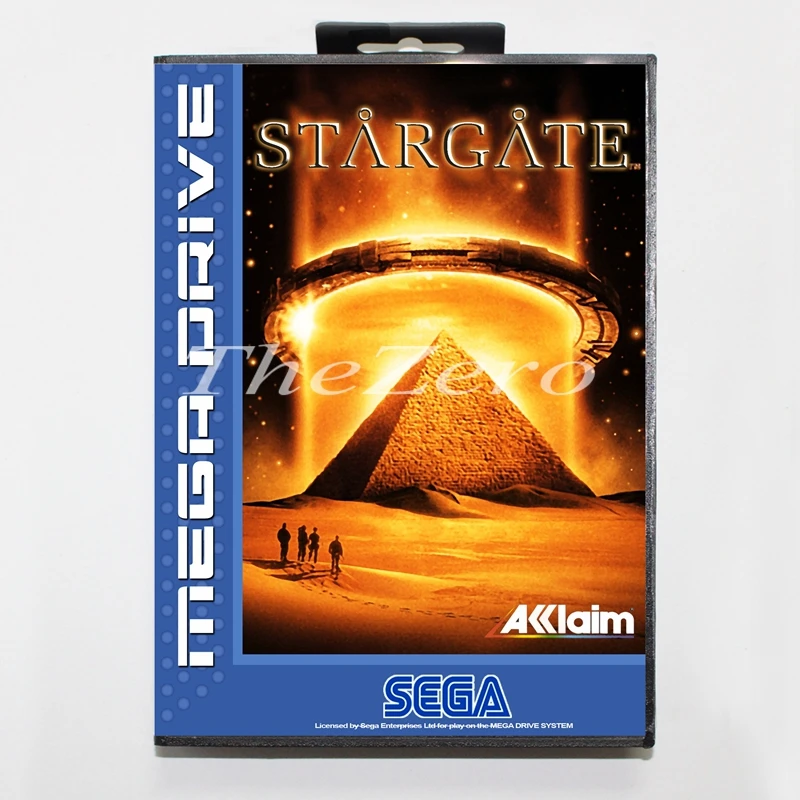 Звёздные Врата с коробкой для 16 бит MD видео карточная игра Sega игры Mega Drive/Genesis |