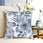 Hamptons Стильный цветочный дизайн подушки Чехол с печатным рисунком искусственный Декор Подушка Чехол для дома 40*40 см