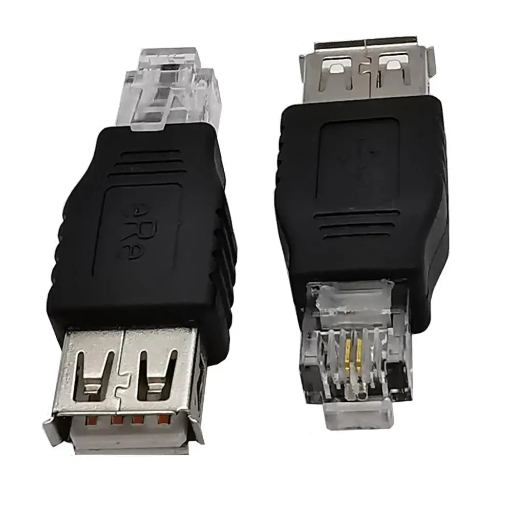 USB Женский к RJ11 2PIN сетевой адаптер конвертер телефонный разъем AF 6P2C |