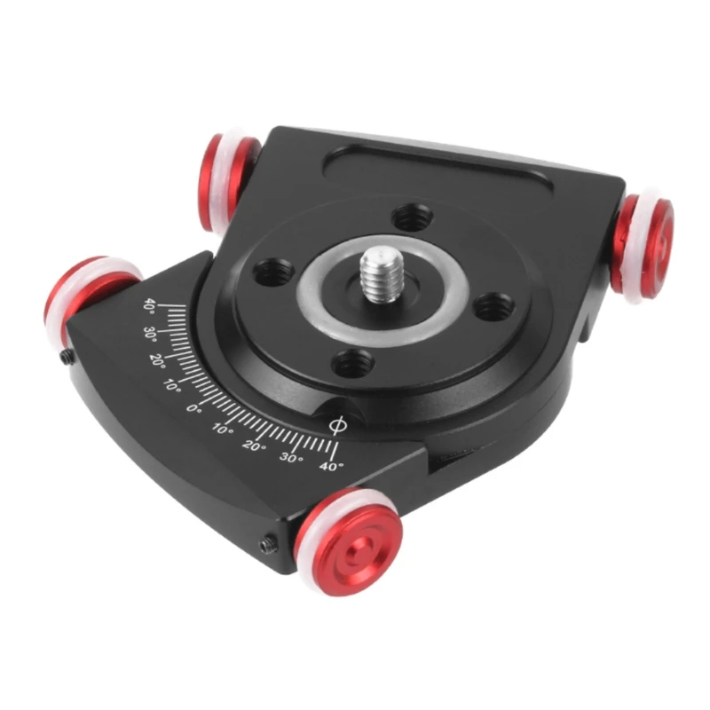 

F3MA DSLR Tabletop Dolly Car Roller Desktop Video Rail Track Slider Strong & Durable Equip with 1/4 Screws Compatible with Ball