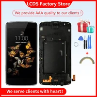 aaa quality lcd for lg k8 lte k350 k350n k350e k350ds lcd display with touch screen digitizer assembly with frame