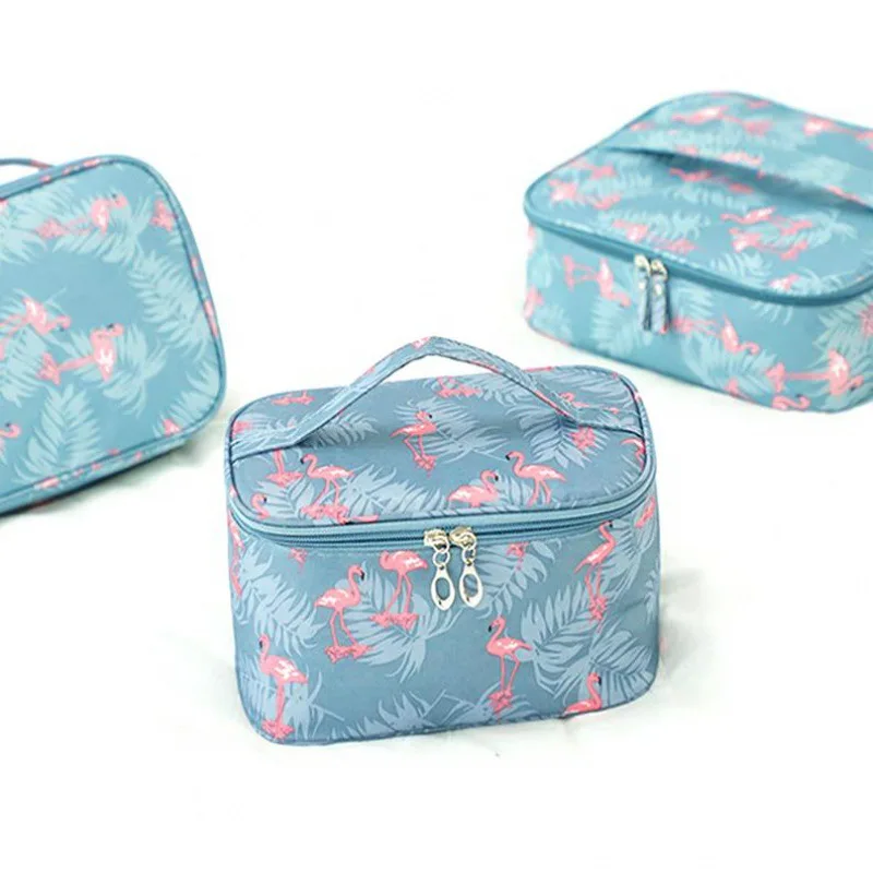 

Flamingos Cosmetic Storage Bag Women's Travel Wash Toiletry Organizer Pouch Makeup Case Wholesale Accessories Supplies Products