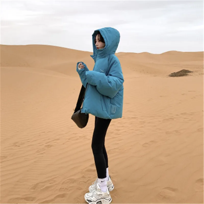

New Winter Coat for Ladies Elegant Simple Solid Chic All-match Ins Korean Candy Colors Straight Woolen Coat 2020 Winter Coat