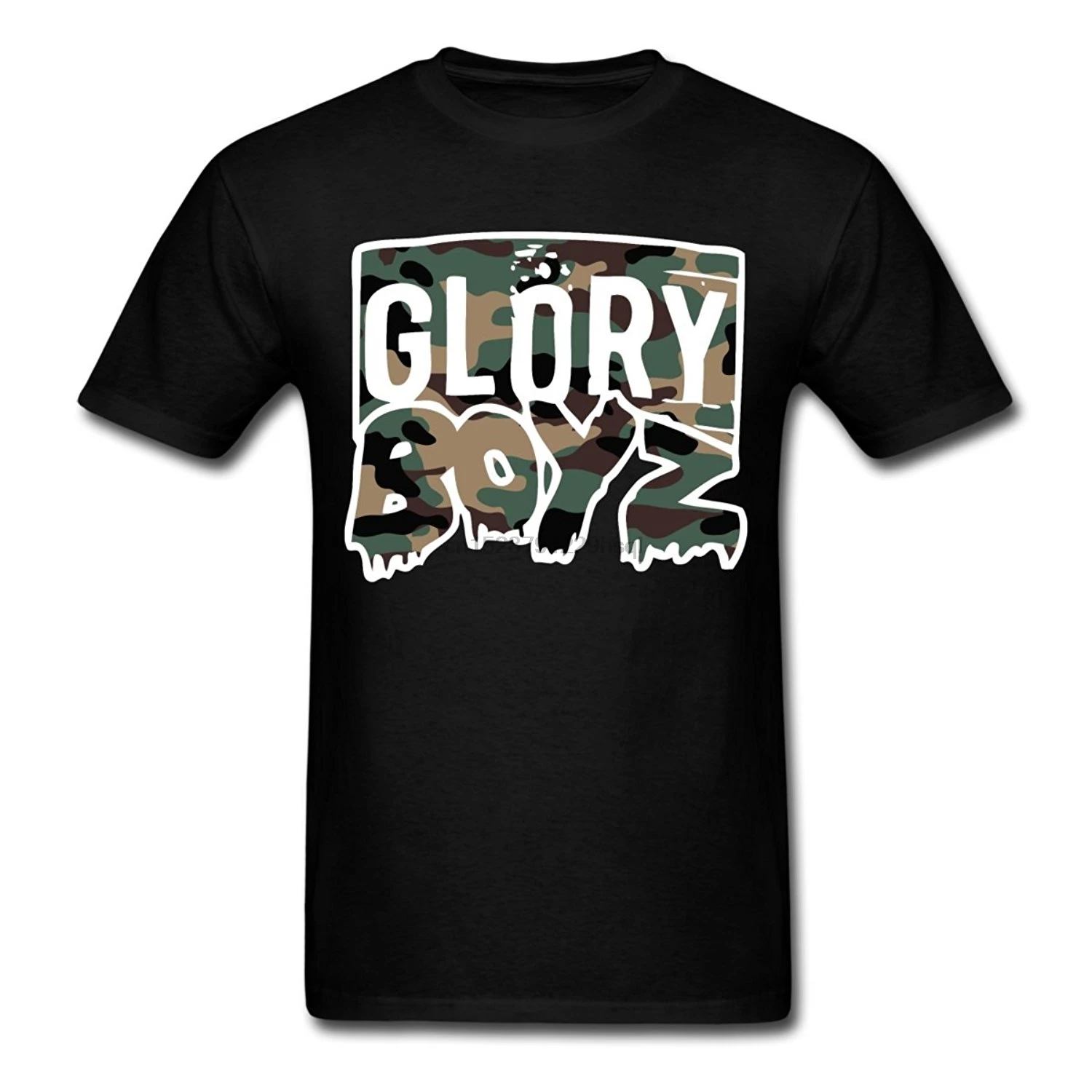 

Glory Boys Camo Logo Men T-Shirt Casual Plus Size T-Shirts Hip Hop Style Tops Tee S-3Xl Hot Cheap Men Top Tee