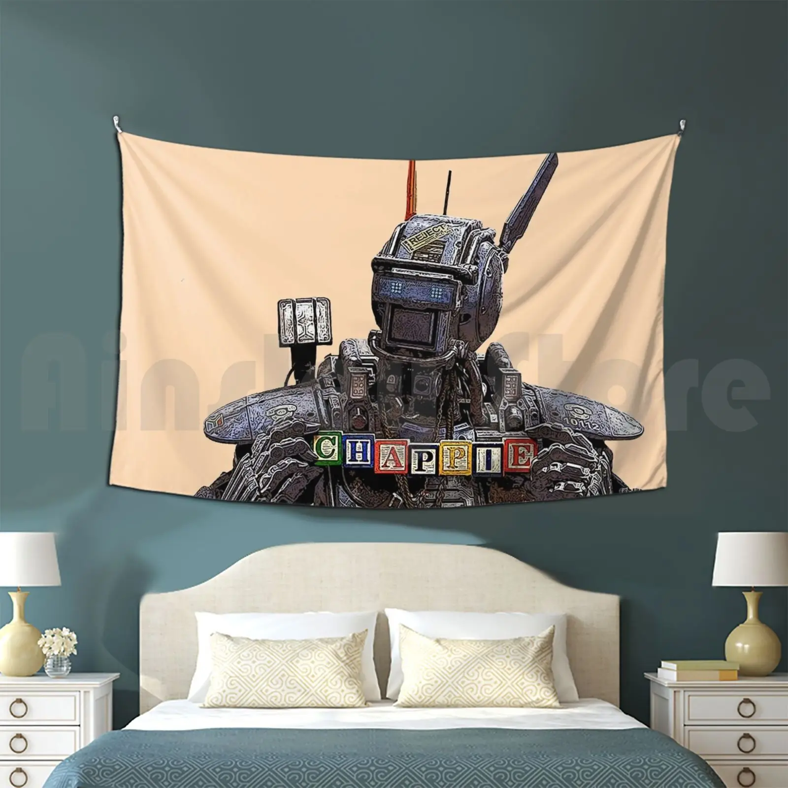 

Chappie гобелен на заказ Chappie кино робот вдохновение крутой Забавный дроид