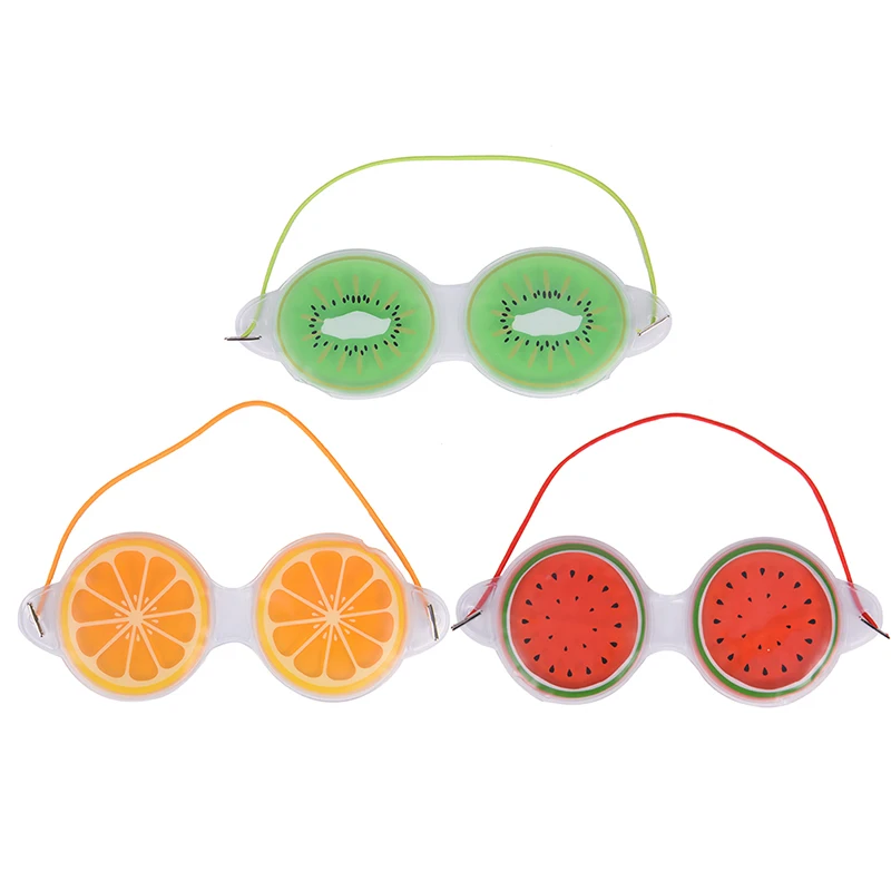

New Ice Gel Eye Mask Sleep Well Cute Fruit Gel Eye Fatigue Relief Cooling Eye Care Relaxation Eye Shield Mask