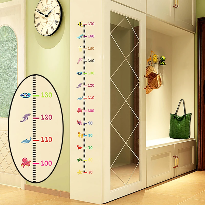 Забавные Новые Животные наклейки на стену художественные стены Декор мерка