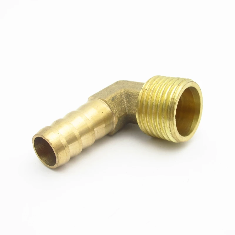 

6mm 8mm 10mm 12mm 14mm 16mm 19mm Hose Barb 1/8" 1/4" 3/8" 1/2" 3/4" BSP Male Thread Elbow Brass Pipe Fitting Coupler Connector