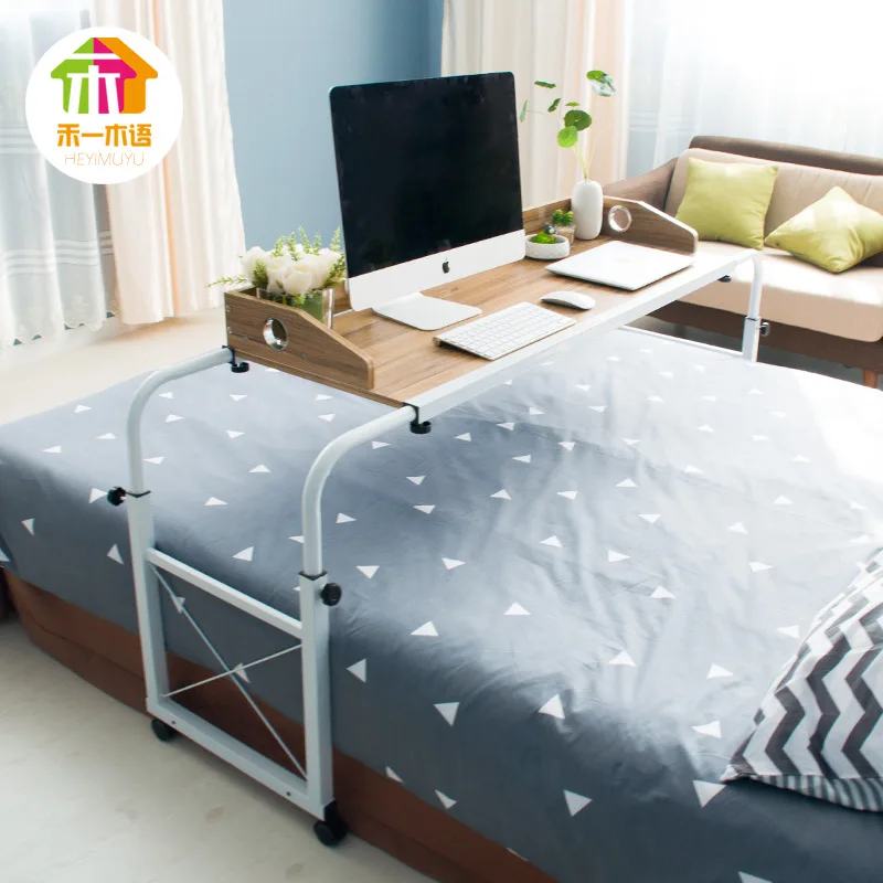 Стол компьютерный из дерева и стали 120/140 х45 см |