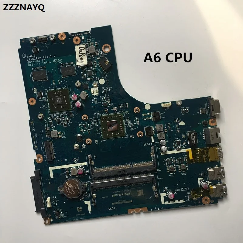 ZZZNAYQ Бесплатная доставка 100% протестированная материнская плата ZAWBA/BB LA-B291P A6