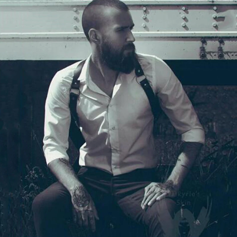 БДСМ кожаный ремень для мужчин гей Мышцы Грудь бондаж экзотическая Пряжка тела