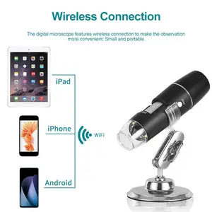 Цифровой микроскоп 0-1000X, Wi-Fi микроскоп, лупа, USB микроскопы с подставкой для Android IOS IPhoneIPad, цифровой микроскоп
