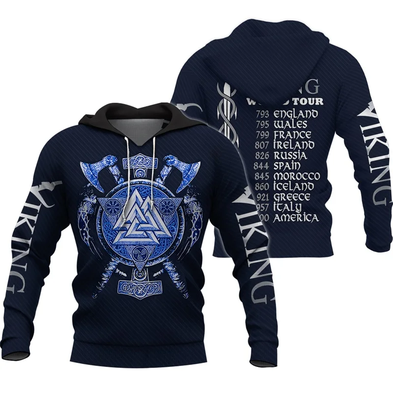 Liumaohua Viking Warrior Tattoo 3D Печатные Рубашки повседневные принтованные