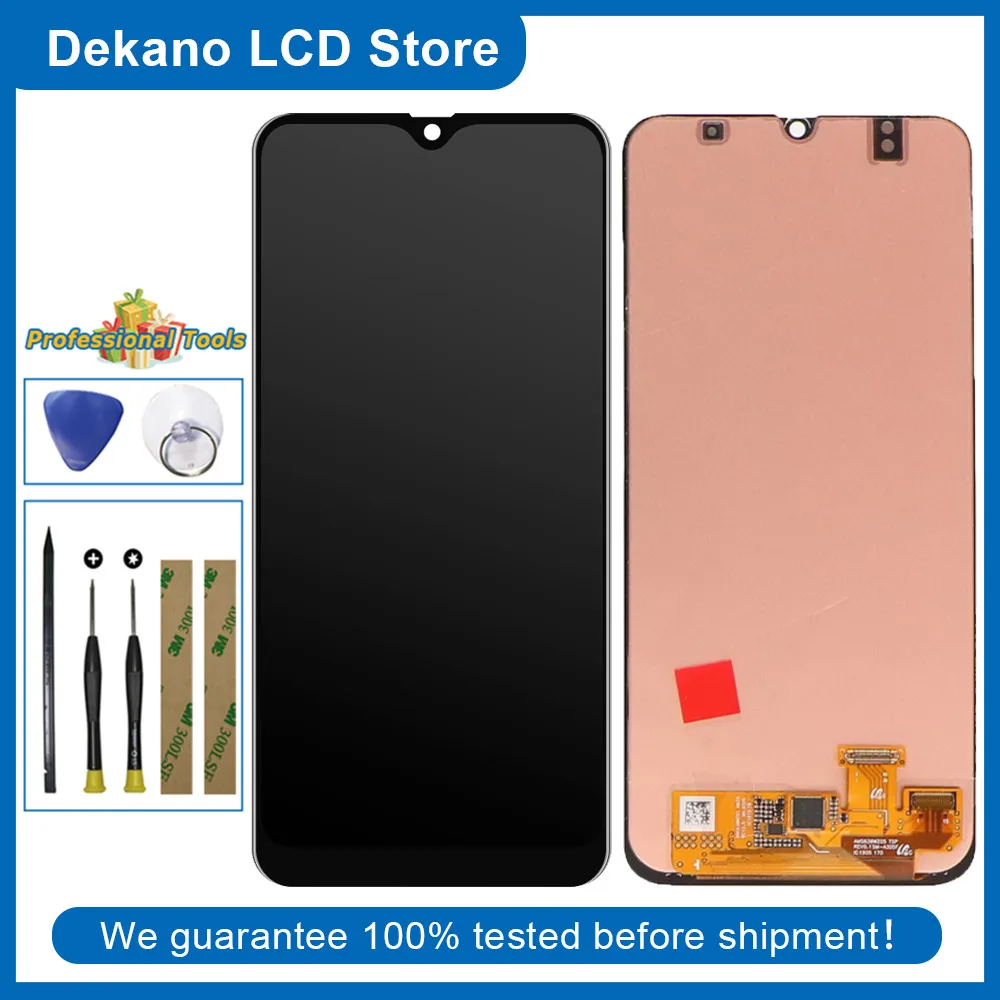 

ЖК-дисплей AMOLED 6,4 дюйма, сенсорный экран для Samsung galaxy A30 2019 A305 A305F/DS A305F A305FD A305A, сенсорный дигитайзер в сборе