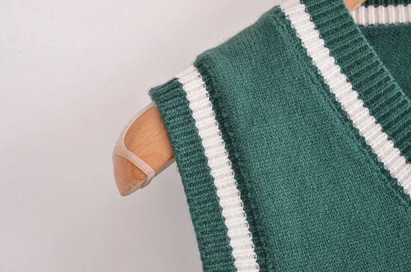 

Sweater vests y2k korean style vintage women crochet knitted fashion mujer argyle kawaii cute ugly 2020 2021 aesthetic sueter