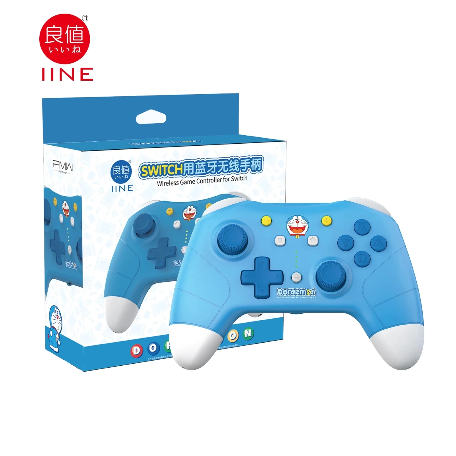 

IINE Doraemon Gen4 Pro Controller Gamepad Support NFC Steam Auto Fire for Nintendo Switch/ oled/ PRO/Lite