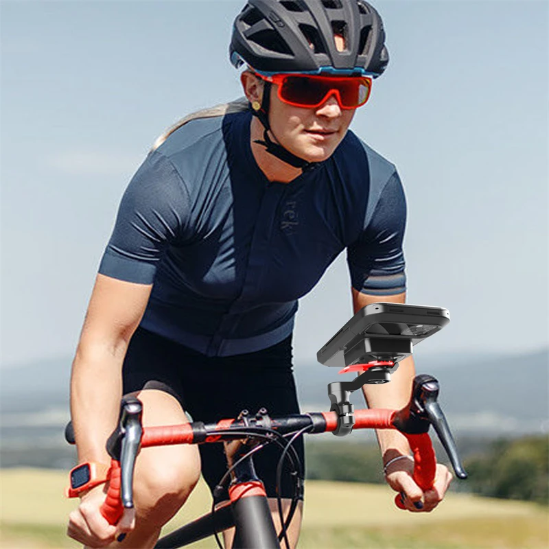 waterproof bicycle phone holder for iphone 11 samsung 15w wireless charging stand bike motorcycle handlebars mobile phone holder free global shipping