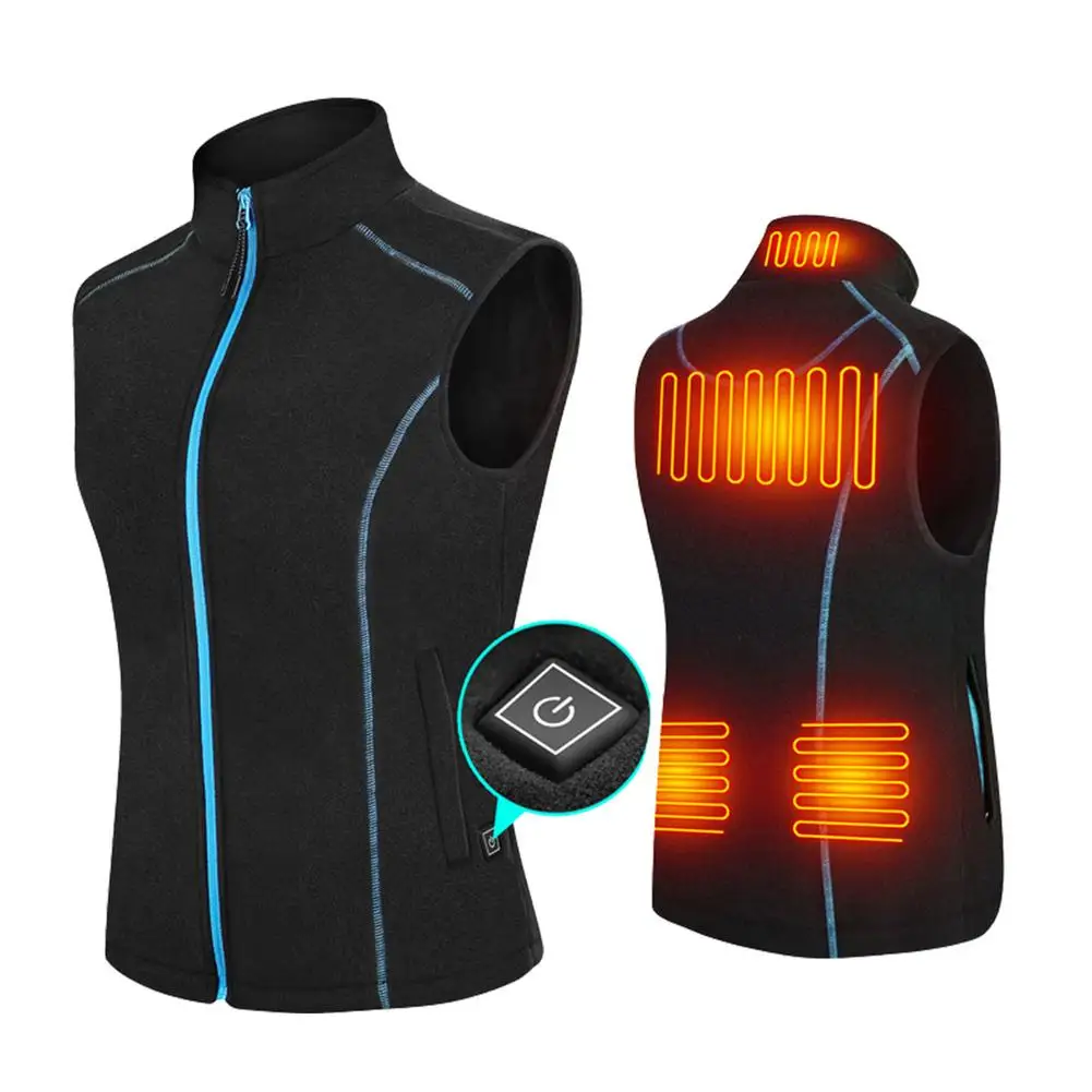 

Unisex Heated Vest Warm Electric Heating Vests USB Charging Heated Jacket Vests For Women Men Winter Outdoor Activities