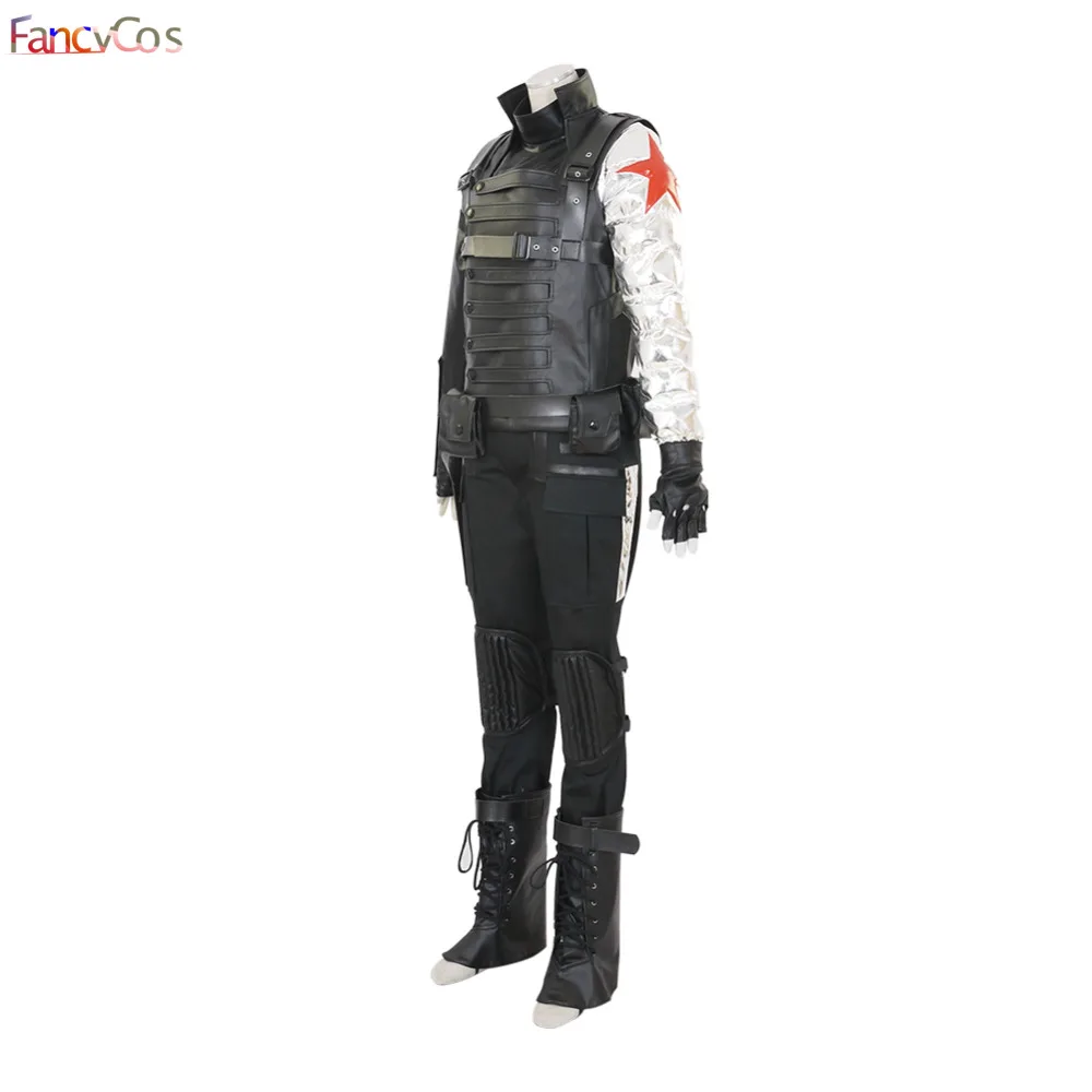Костюм супергероя на Хэллоуин Капитан Америка зимний костюм солдата из фильма
