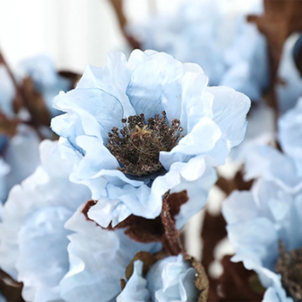 Искусственные цветы композиции реалистичные искусственные маки букет имитация