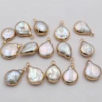 5pcslot natural freshwater pearl drop irregular connector charms for diy handmade jewelry making accessories