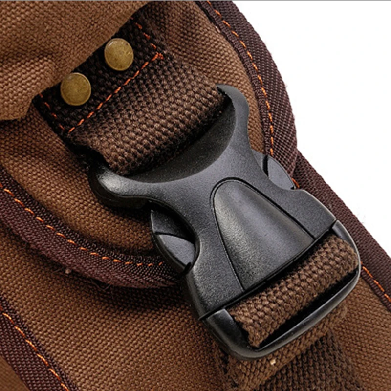 Большая вместительная холщовая сумка-мессенджер Мужская многофункциональная