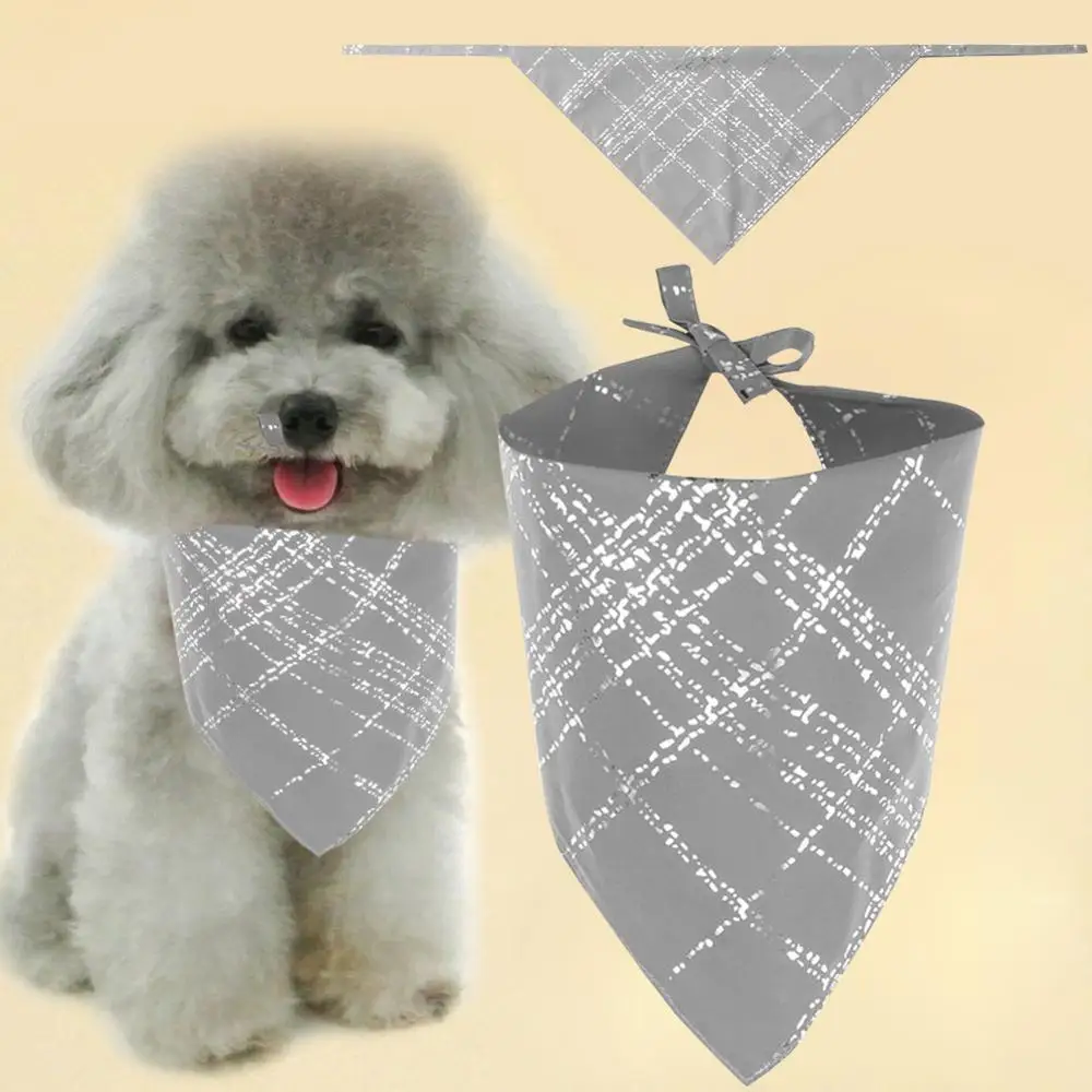 Pet Светоотражающий тканевый слюнявчик вытирания слюней младенцев Полотенца