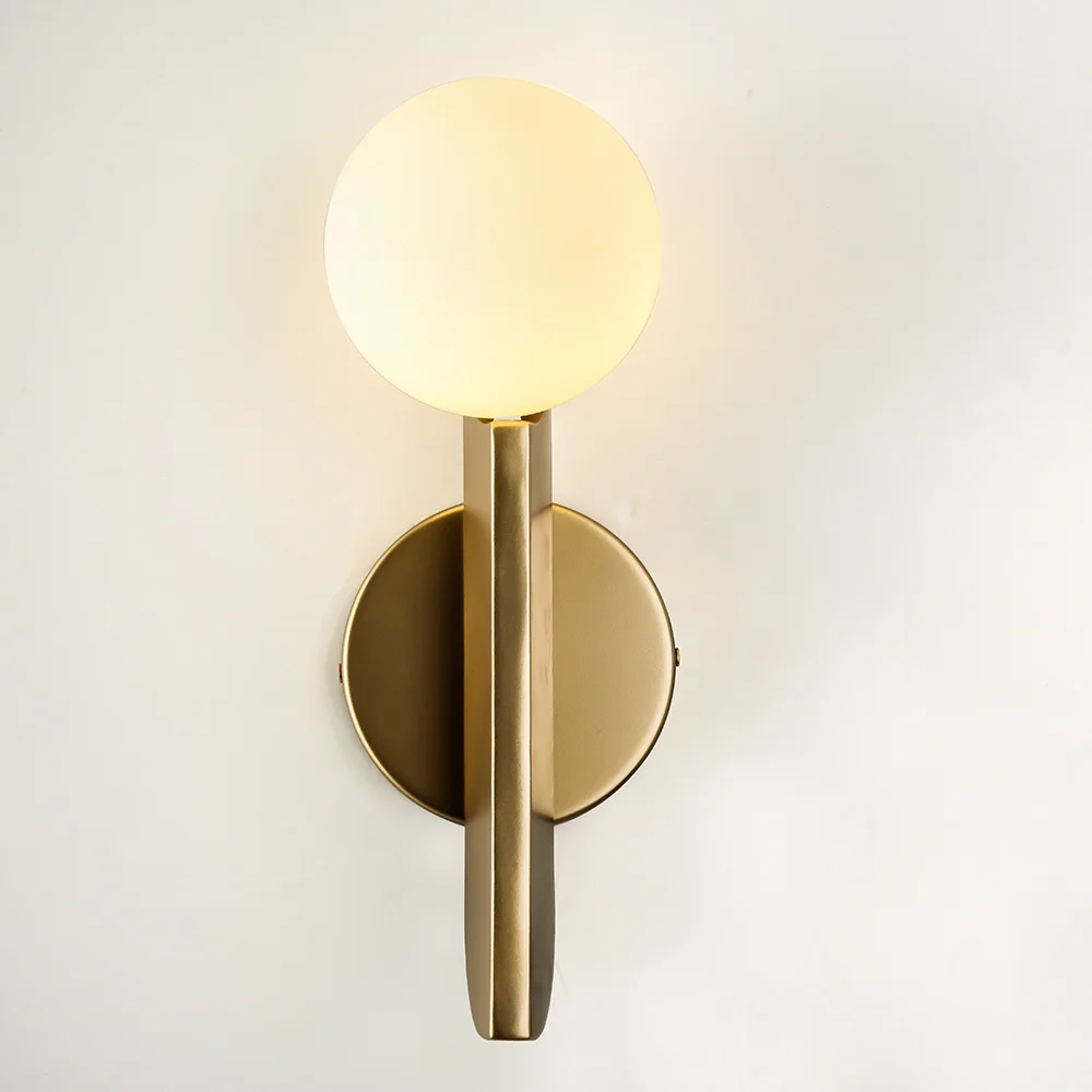 Zerouno Wall Light Fixture 220V Moon Shade Mounted Bedroom Living Room Decoration Led Lamp Aluminum Acrylic Ball Lighting | Лампы и