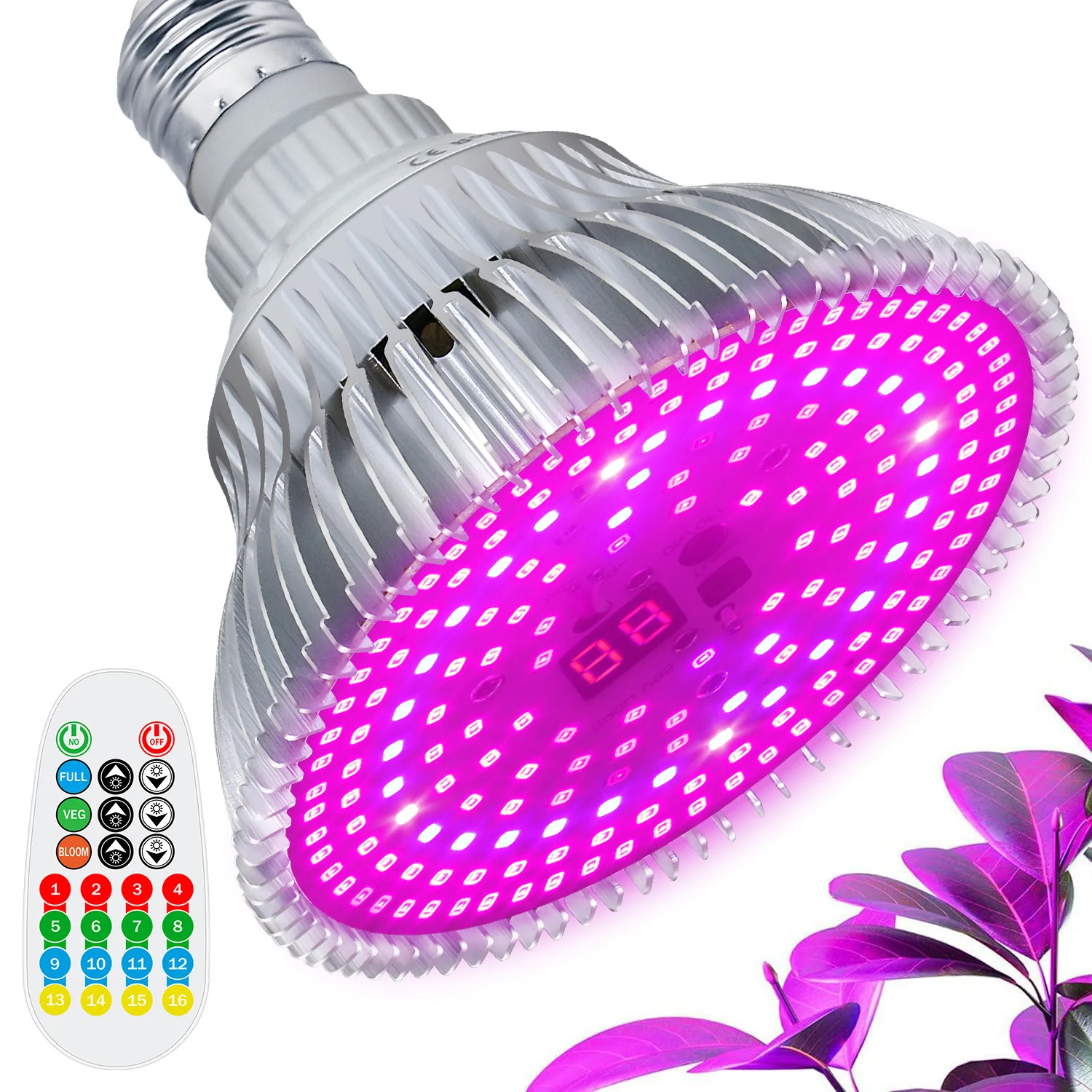 

Светодиодная полная яркость 100 Вт, регулировка времени, 3 режима, подходит для комнатных растений, садоводства, цветов и овощей в теплице