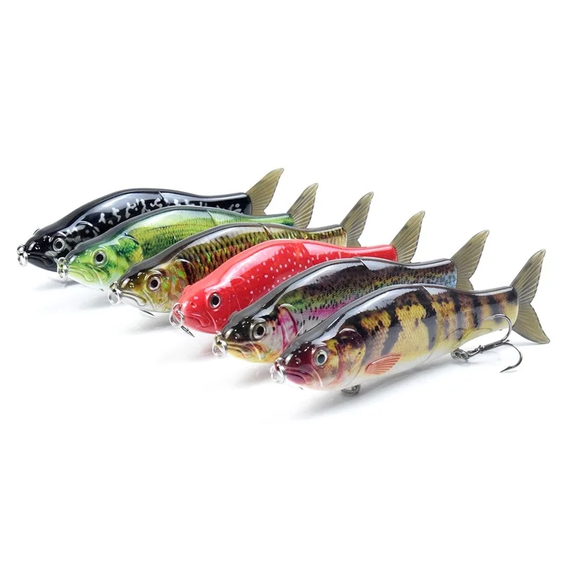 

CCLTBA 3pcs/lot Floating Glide Shad 165mm 56g Fishing Lures Wobblers Hard Artificial Bait Soft Tail Slide Swim Fishing Tackle