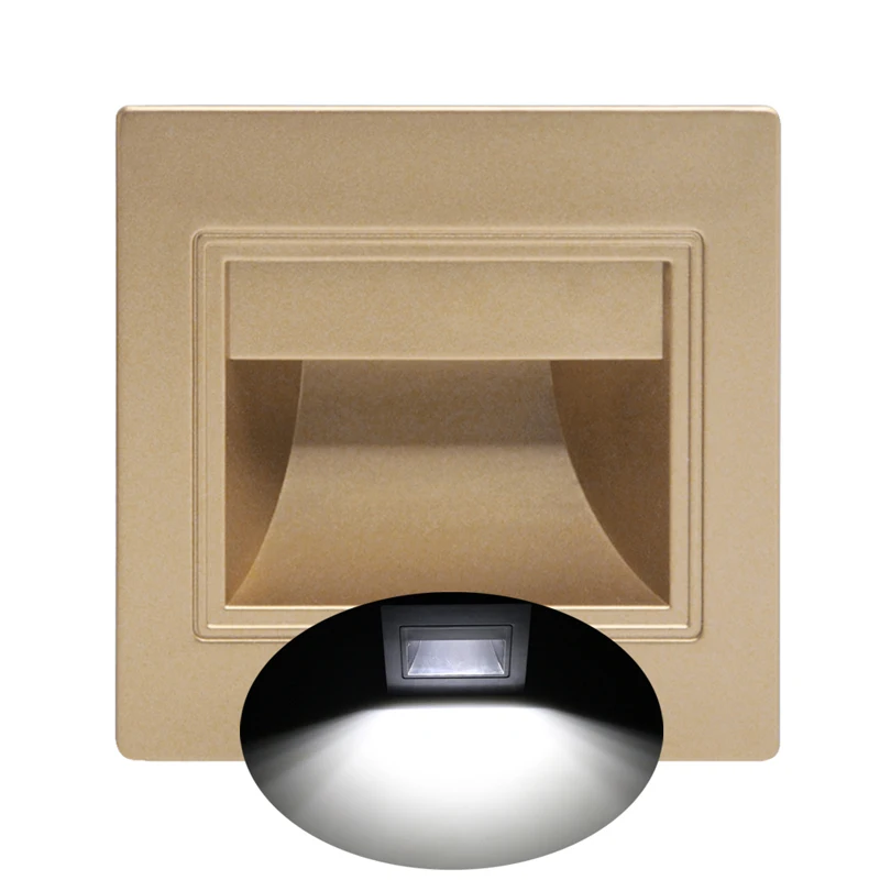 

2021 New 1.5W LED Recessed Light Pathway Path Stair Step Wall Garden Indoor Outdoor Lamp