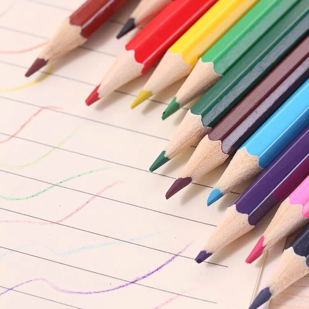 12 цветов ручка для рисования цветной свинцовый карандаш офисные канцелярские