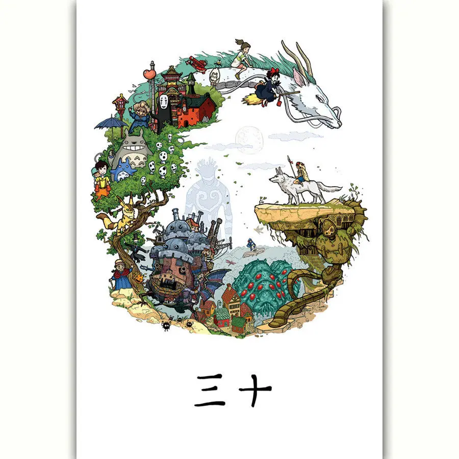 MQ1770 Классическая обувь для косплея Аниме Studio Ghibli Tribute комиксов Горячая Арт плакат