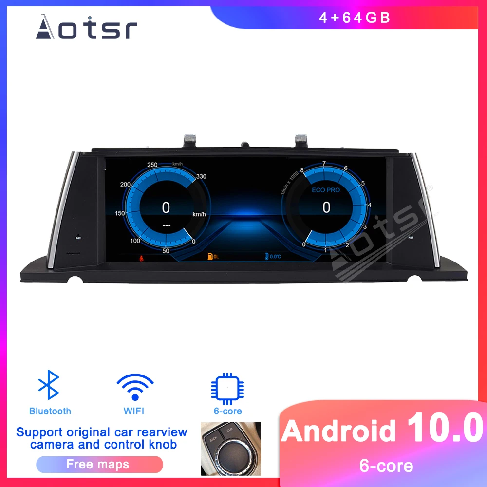 Автомобильный dvd плеер на Android 10 PX6 gps навигация для BMW 5 Series F07 GT 2009 2017 автомагнитола