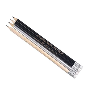 Деревянные карандаши с резиновой гравировкой, 19 см, 20 шт.