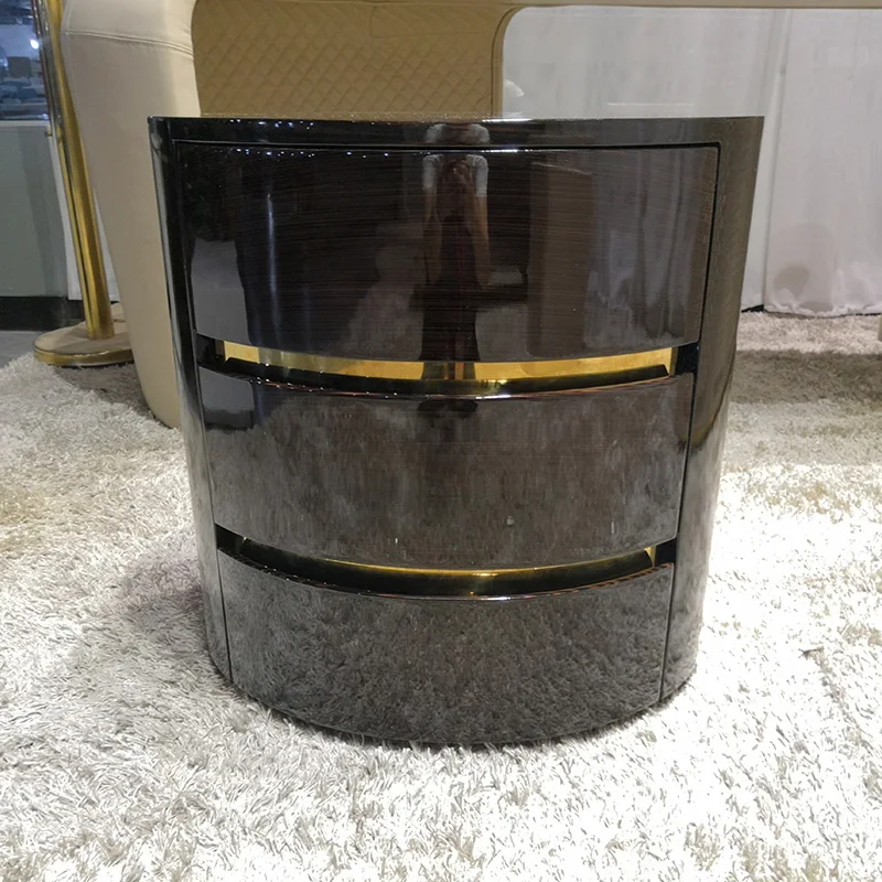 

Bedroom Furniture Luxury European Bedside Tables Modern design nightstands with three drawer