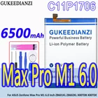 Аккумулятор большой емкости GUKEEDIANZI C11P1706 6500 мАч для ASUS Zenfone Max Pro M1 6,0 дюйма ZB601KL ZB602KL X00TDB X00TDE Bateria
