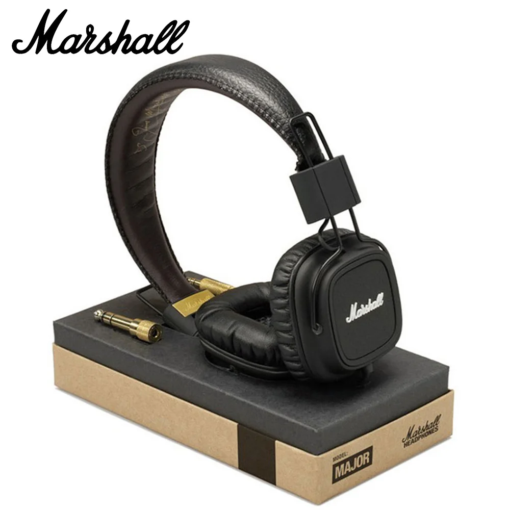 Проводные наушники Marshall основы для поп-рок музыки классические ретро глубокие