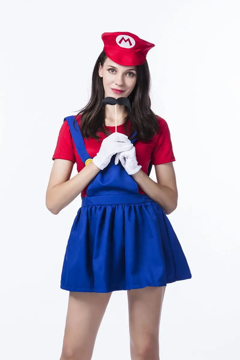 Костюм Аниме для косплея на Хэллоуин одежда родителей и детей ролевых игр Марио |