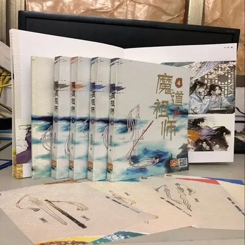 Новинка 4 книги для взрослых/набор книга МО дао ЦЗУ Ши фигурка Аниме Манга на